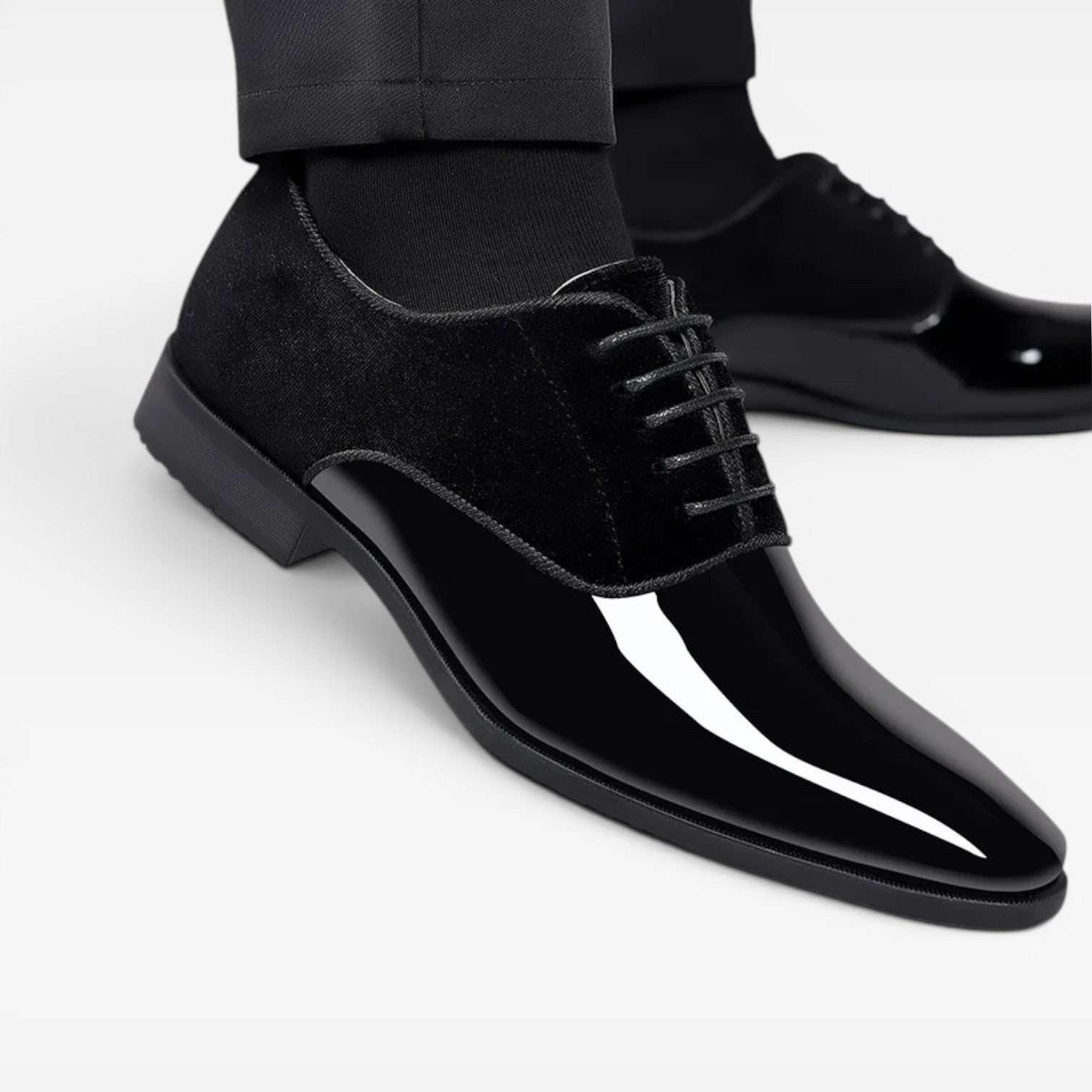 Men's Oxford Dress Shoes – Classic Lace Up Contrast Finish Shoes for Special Occasions