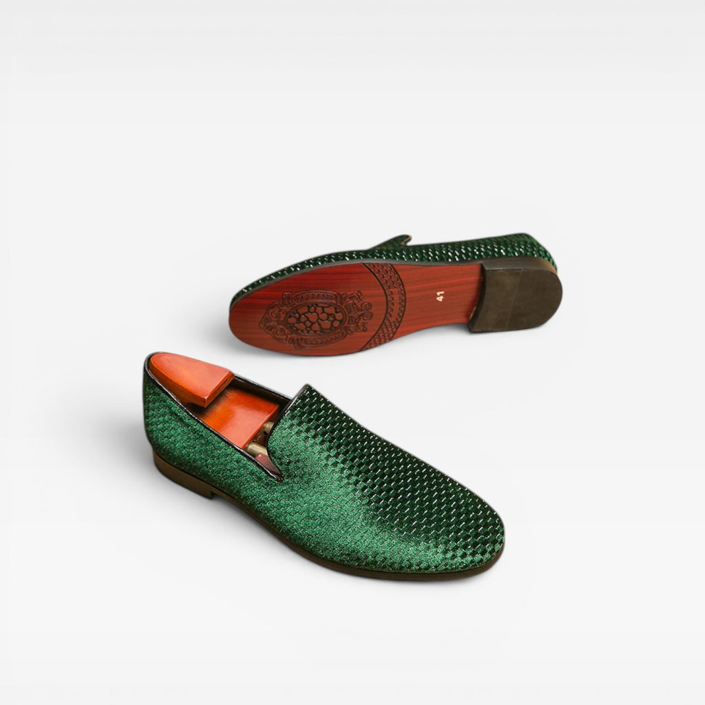 Mocassins en velours pour hommes – Chaussures élégantes à enfiler formelles et chics