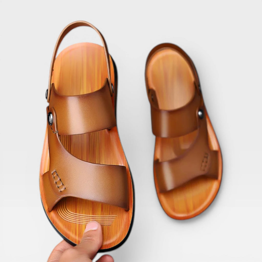 Men’s Classic Leather Sandals for Warm Weather