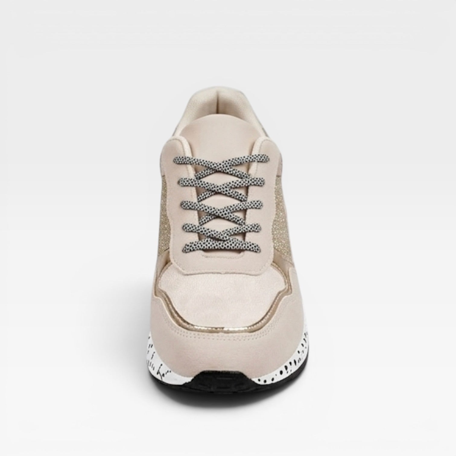Women’s Chunky Trainers – Platform Casual Trainers White Gold Summer