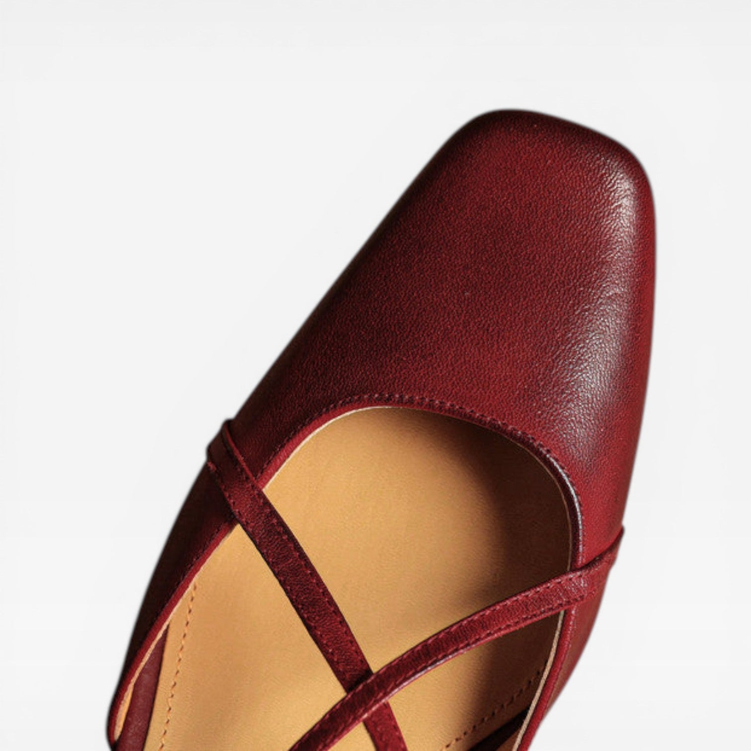 Women’s Summer Leather Low Block Heel Slingbacks – Comfortable Closed Toe Shoes