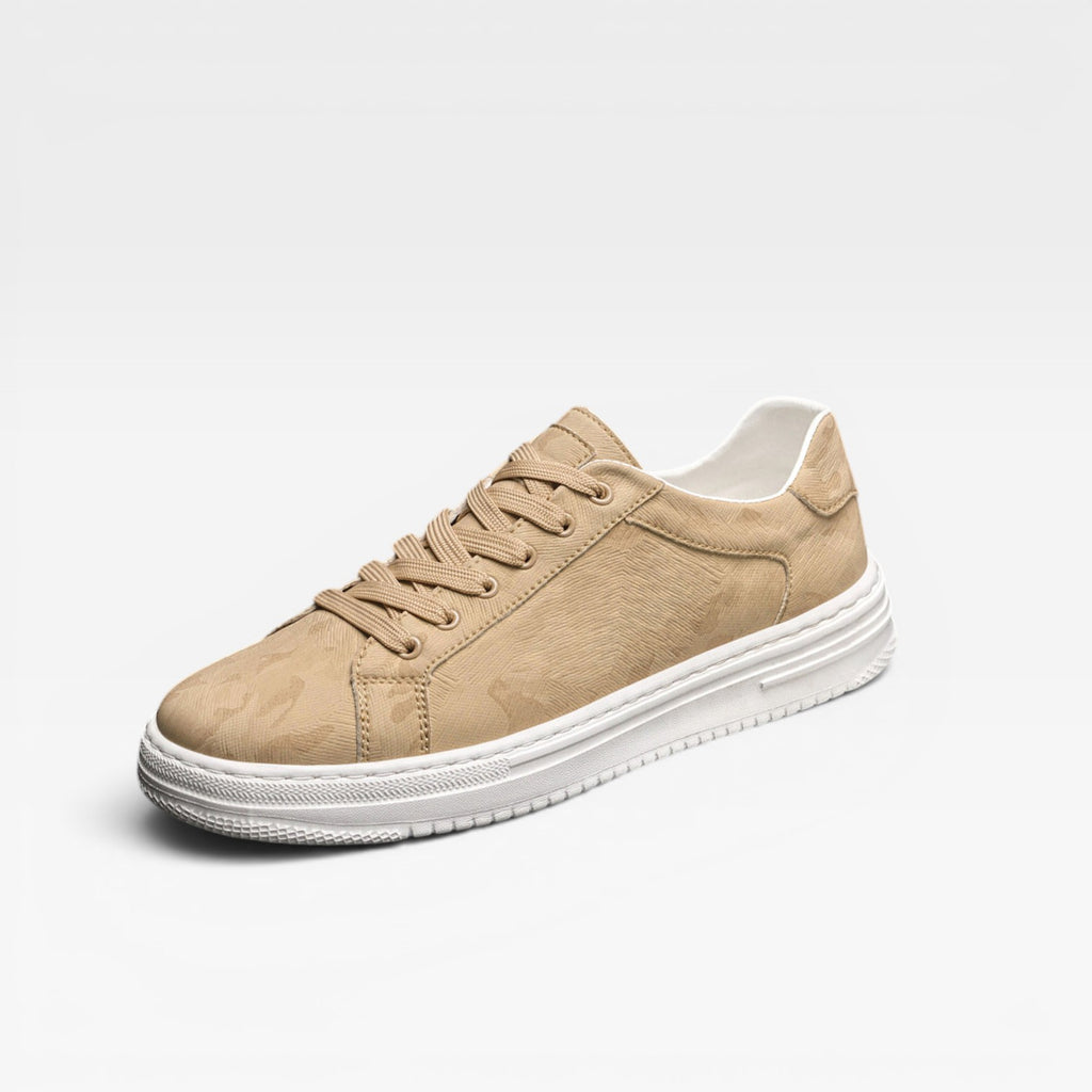 Baskets en cuir pour hommes – Baskets classiques à lacets décontractées et élégantes pour tous les jours