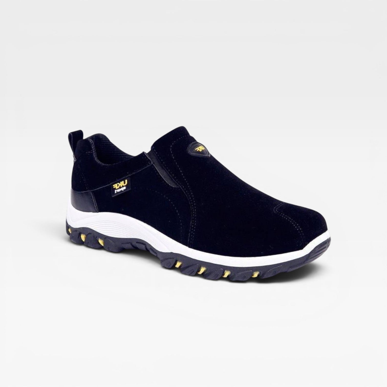 Men's Slip On Outdoor Walking Shoes – Suede Comfortable Casual Trainers