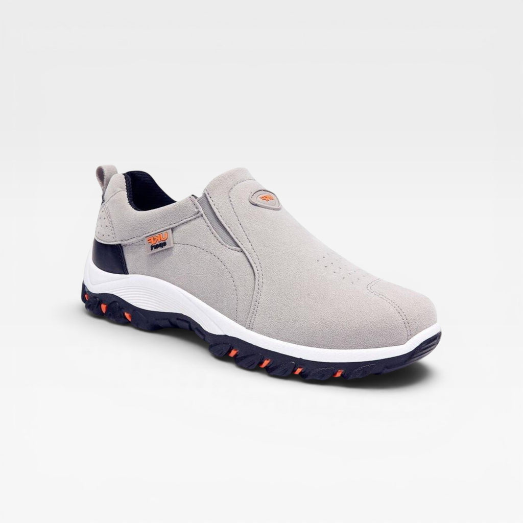 Men's Slip On Outdoor Walking Shoes – Suede Comfortable Casual Trainers