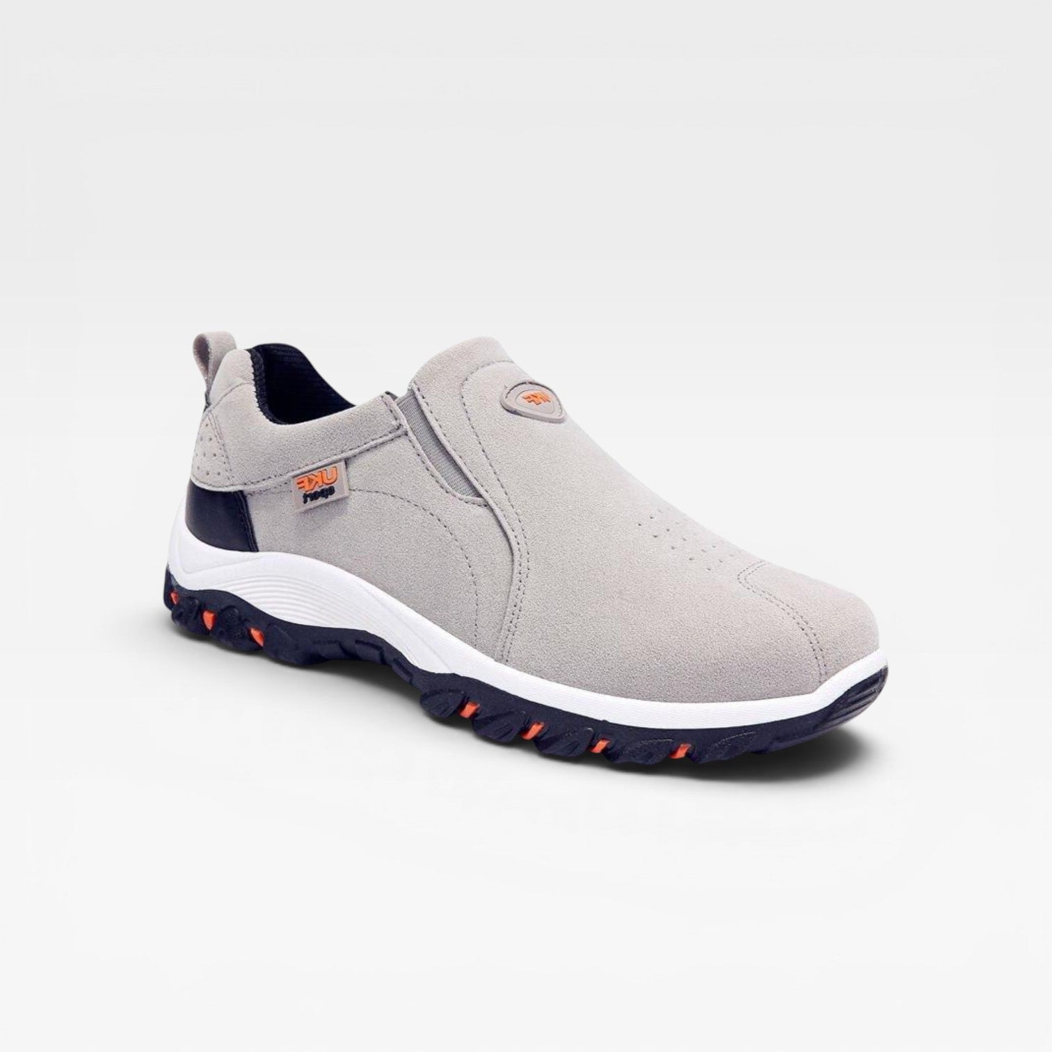 Men's Slip On Outdoor Walking Shoes – Suede Comfortable Casual Trainers