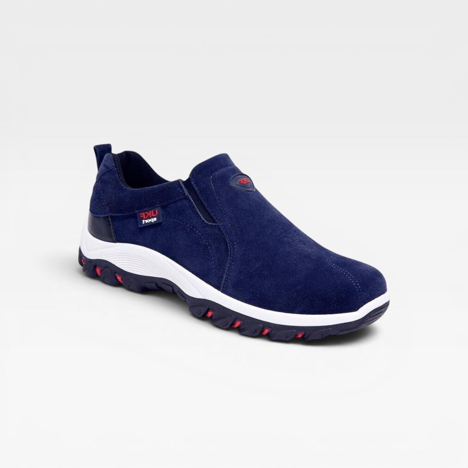 Men's Slip On Outdoor Walking Shoes – Suede Comfortable Casual Trainers