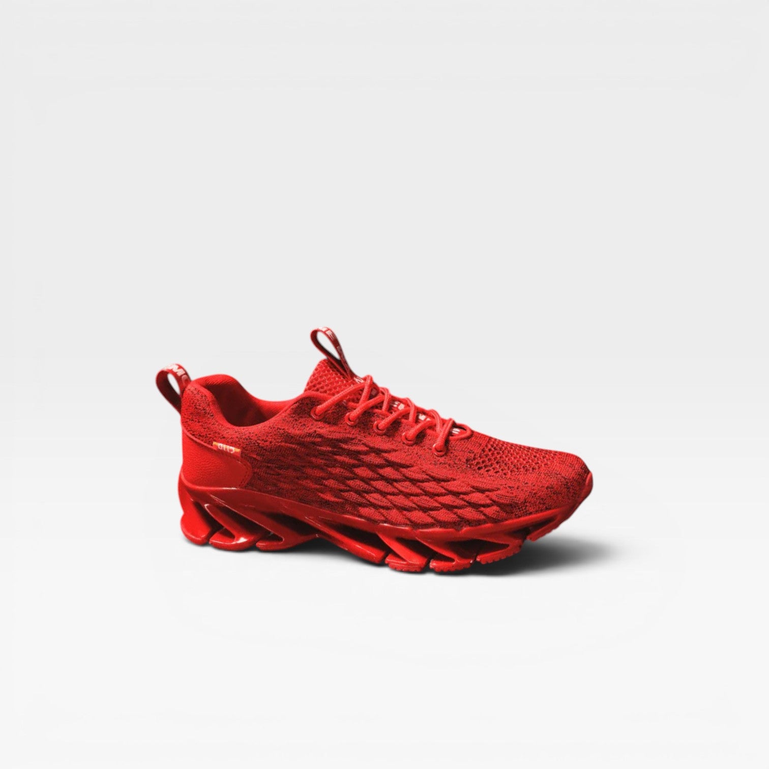 Men's Knit Athletic Sneakers – Cushioned Sculpted Sole Lace Up Trainers for Everyday Wear