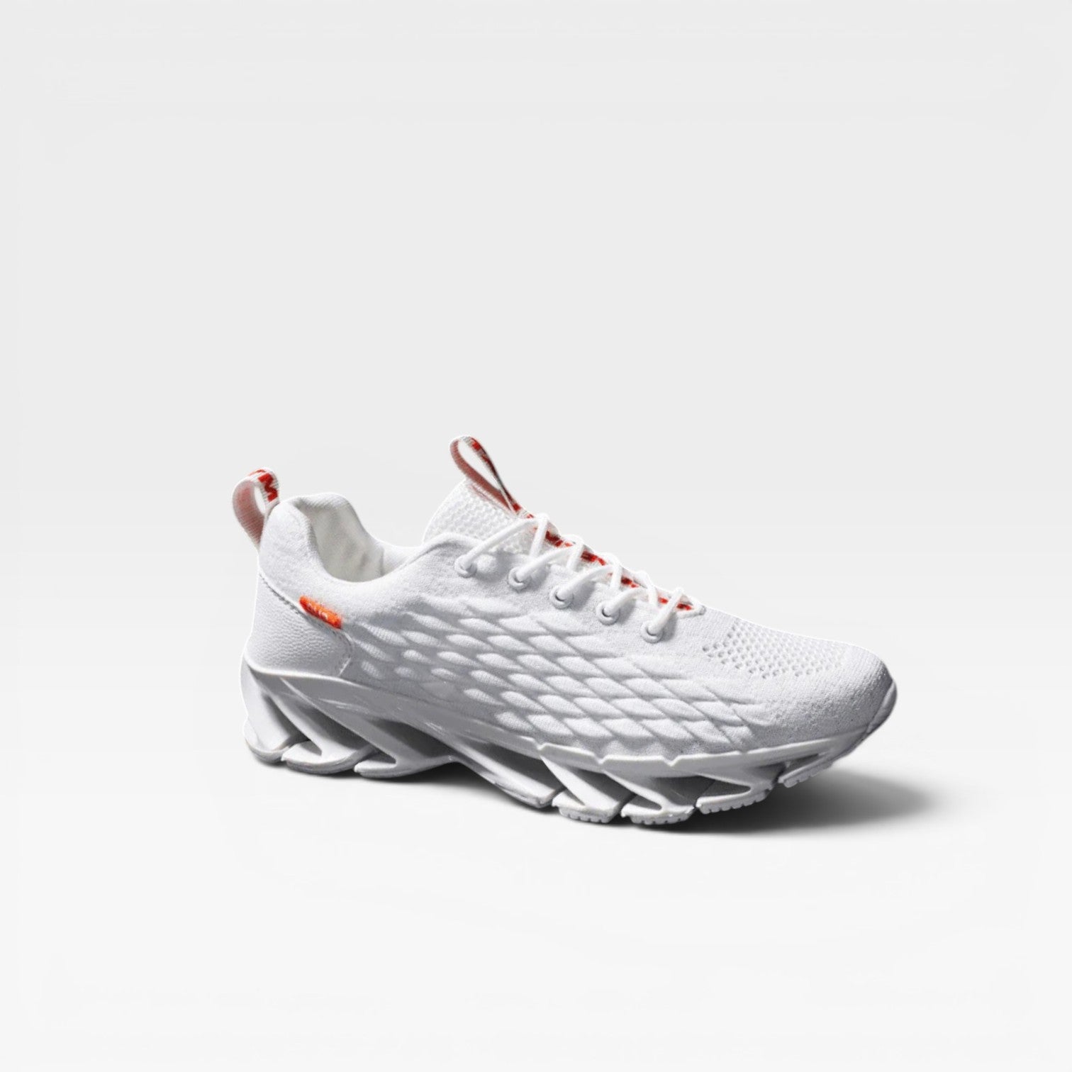 Men's Knit Athletic Sneakers – Cushioned Sculpted Sole Lace Up Trainers for Everyday Wear