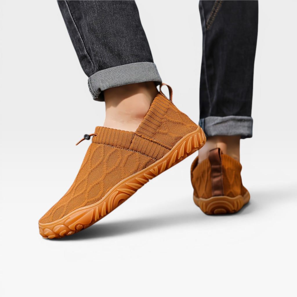 Men's Slip On Knit Trainers – Breathable Lightweight Casual Sneakers