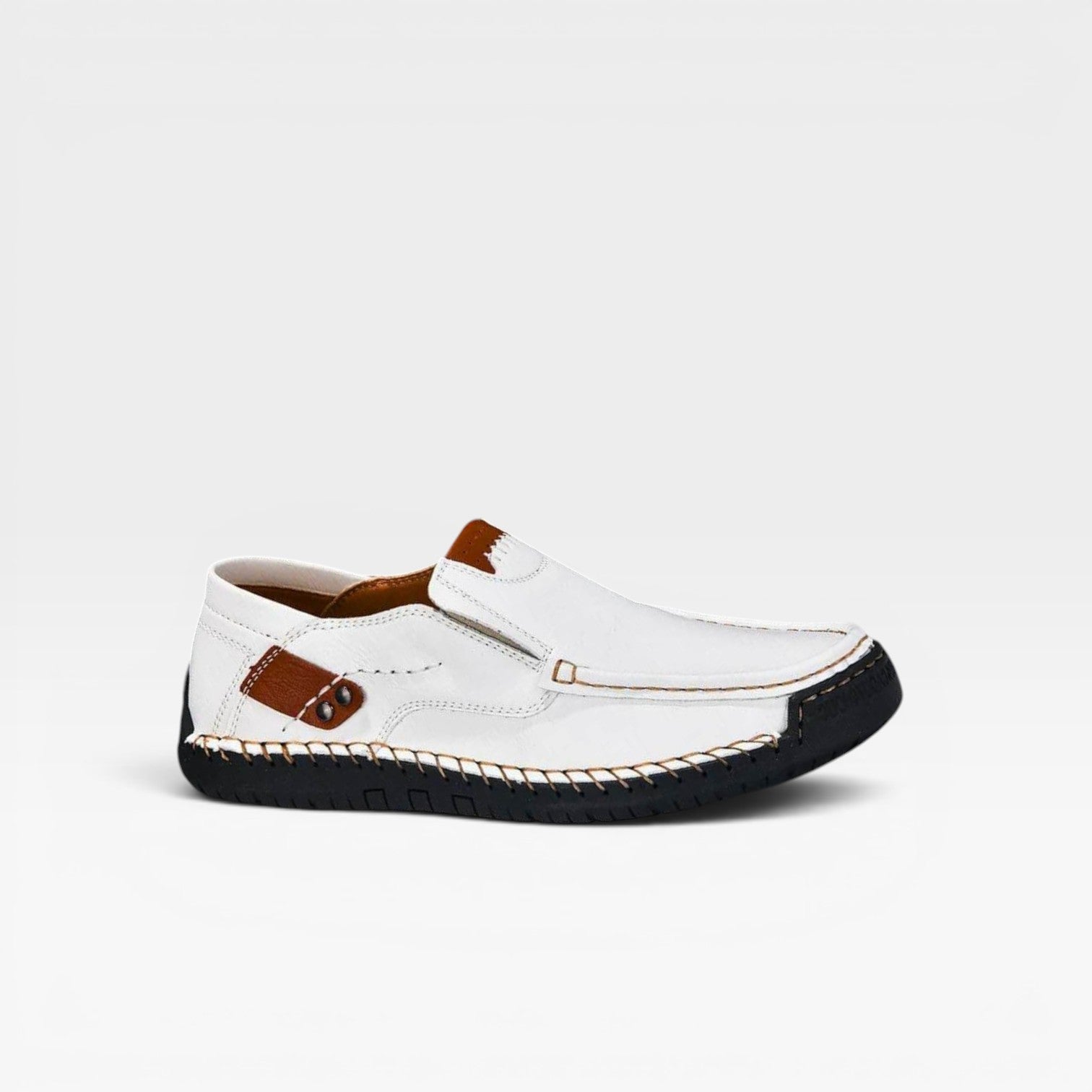 Men's Suede Slip On Loafers – Hand Stitched Casual Comfort Shoes for Everyday Wear