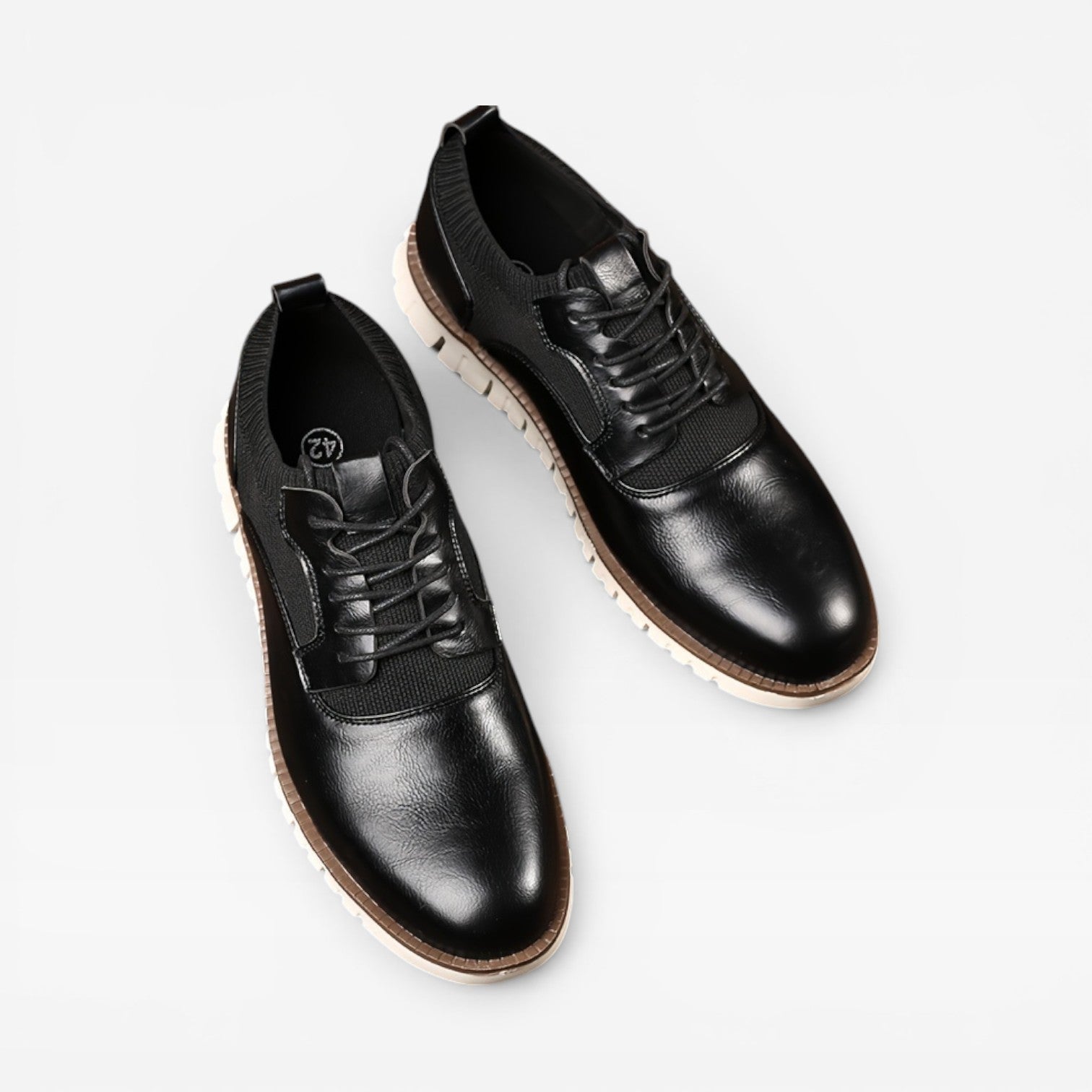 Baskets style Oxford pour hommes – Baskets habillées décontractées en cuir à lacets