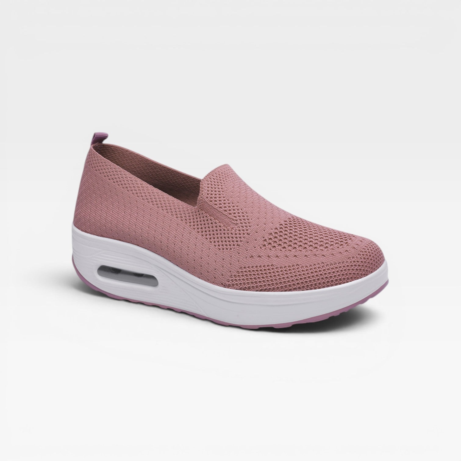 Baskets compensées à enfiler pour femmes – Sneakers respirantes en maille avec coussin d'air pour la marche