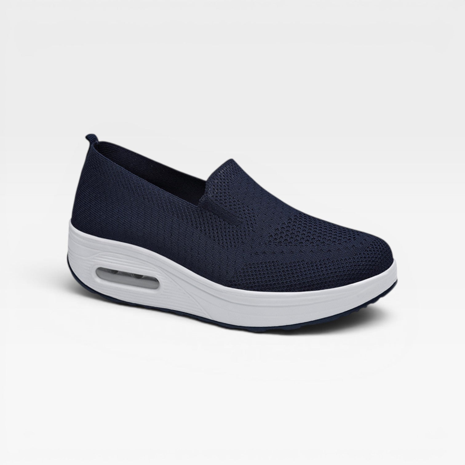 Baskets compensées à enfiler pour femmes – Sneakers respirantes en maille avec coussin d'air pour la marche