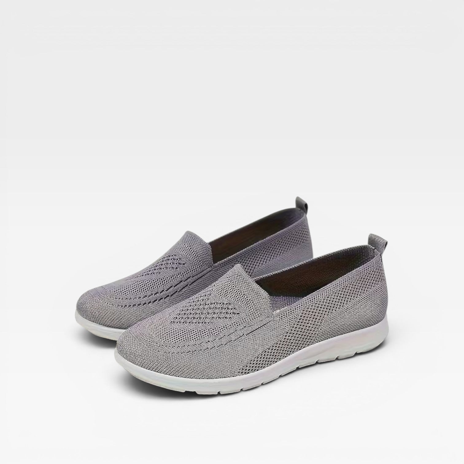 Women's Breathable Knit Slip On Trainers – Comfortable Walking Shoes