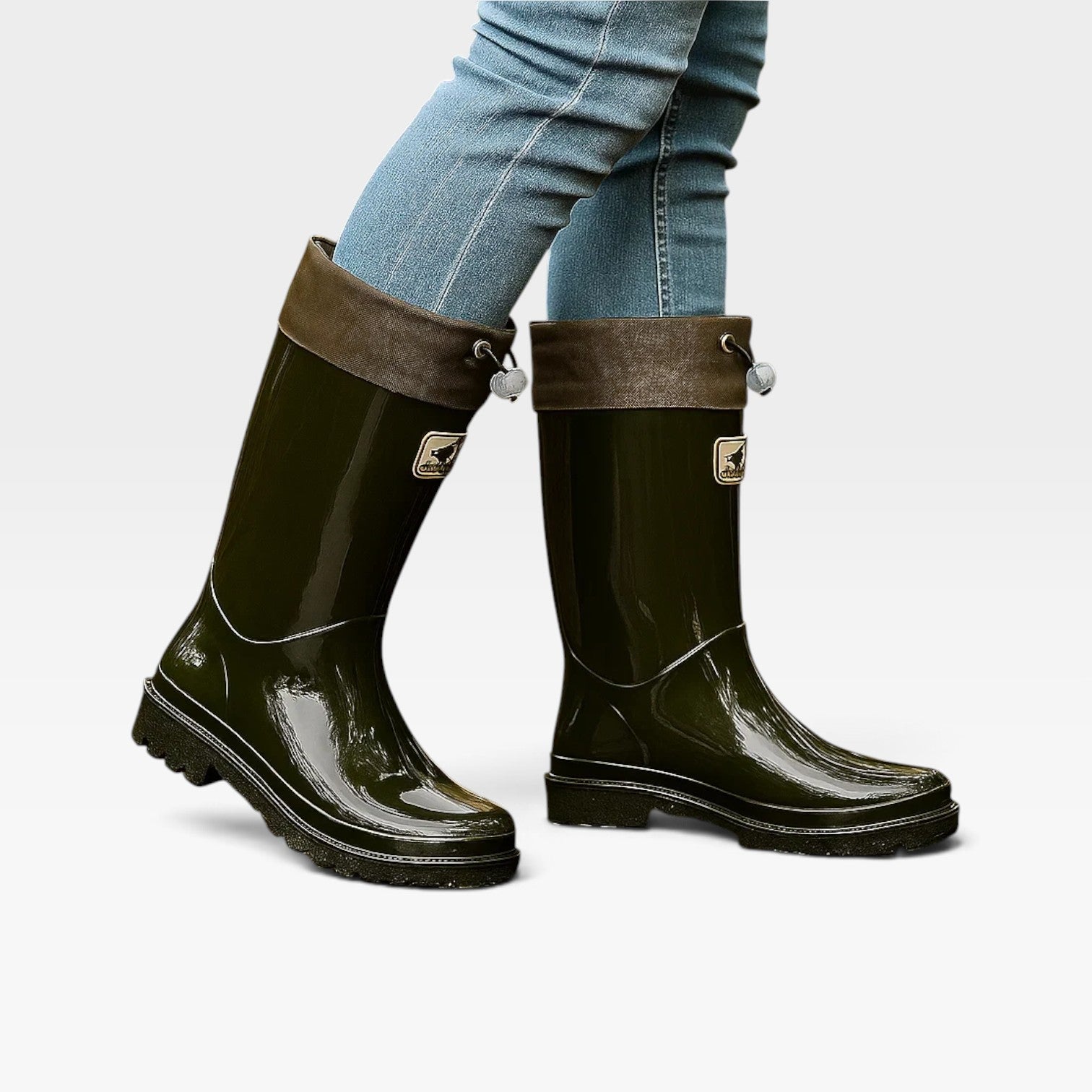 Women's Tall Rain Boots – Waterproof Adjustable Rubber Boots