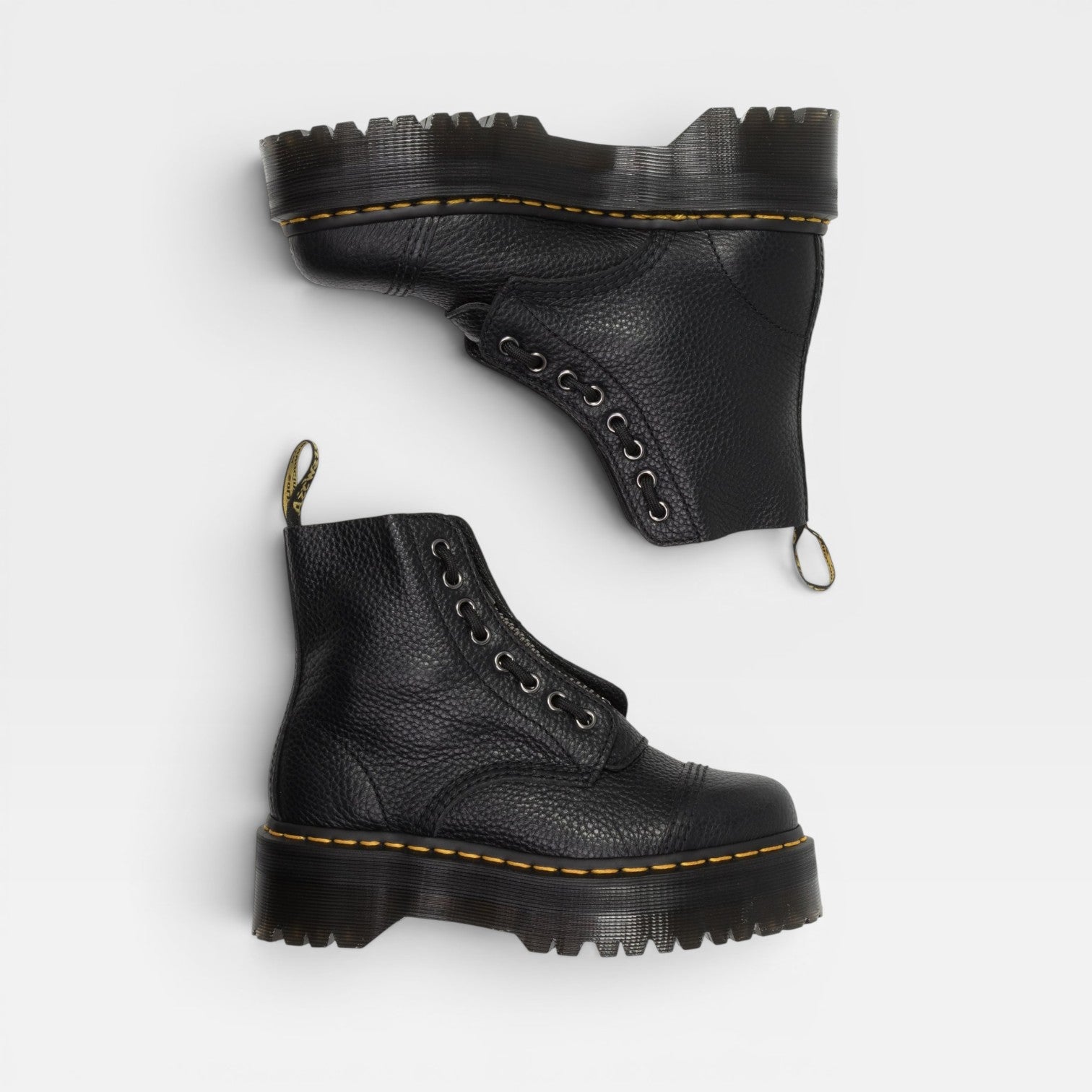 Women's Chunky Platform Boots – Round Toe Lace Up Ankle Boots