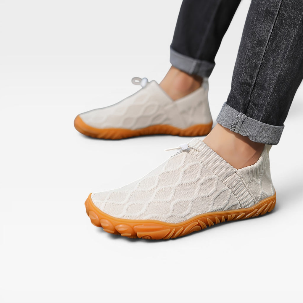 Men's Slip On Knit Trainers – Breathable Lightweight Casual Sneakers