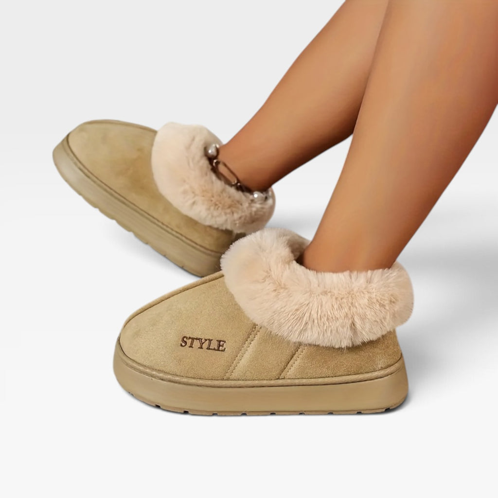 Women's Warm Suede Fur Lined Boots