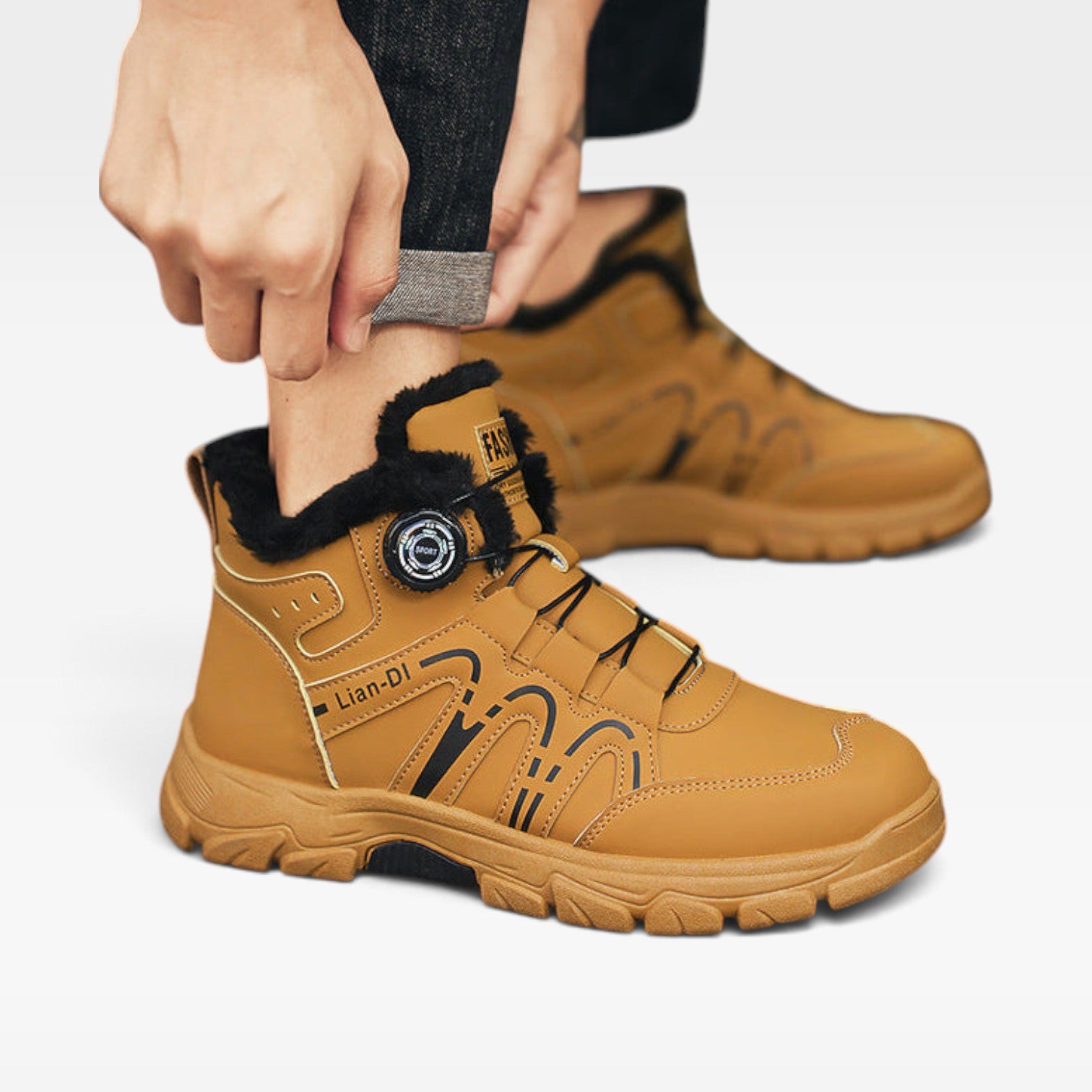 Men's Leather Insulated Winter Boots