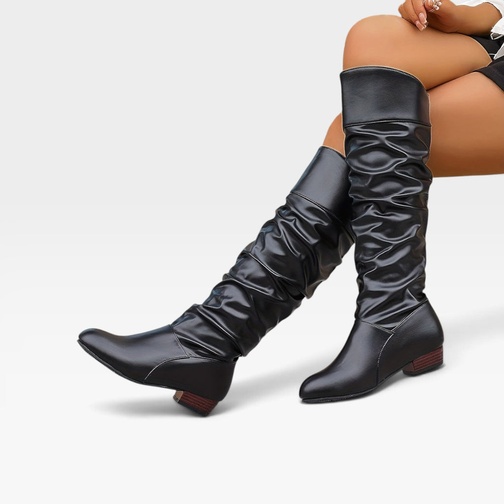 Bottes souples montantes jusqu’aux genoux pour femme