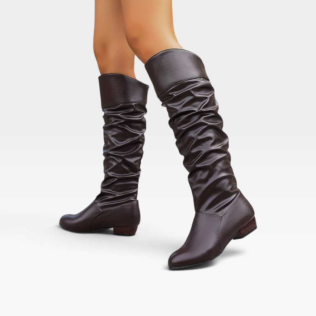 Bottes souples montantes jusqu’aux genoux pour femme