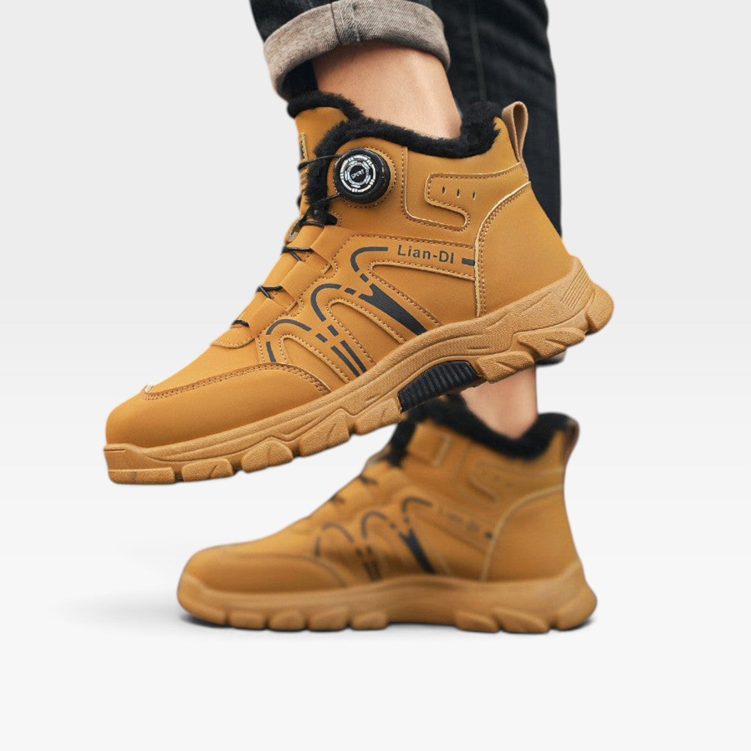 Men's Leather Insulated Winter Boots