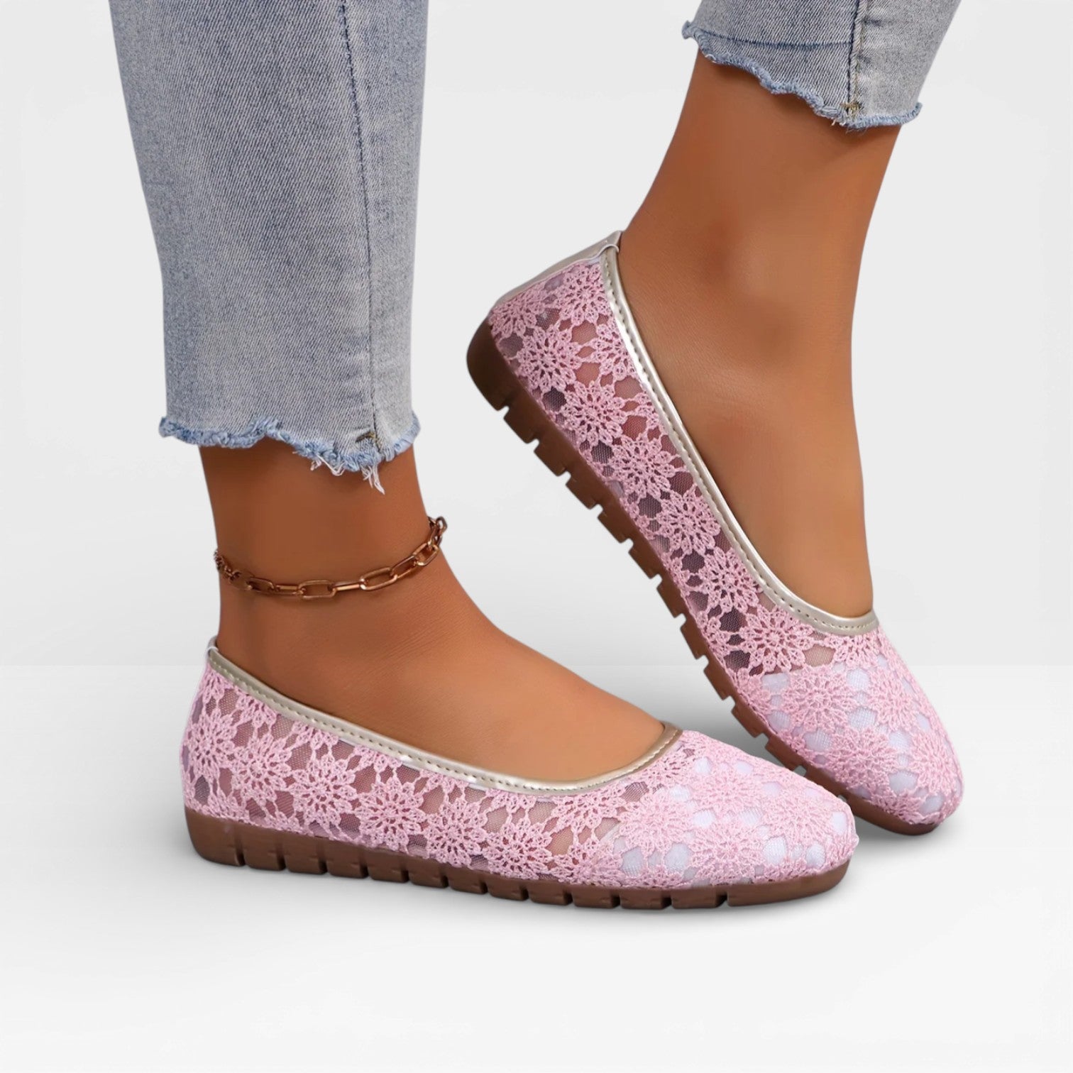 Women’s Comfortable Mesh Ballet Flats for Spring