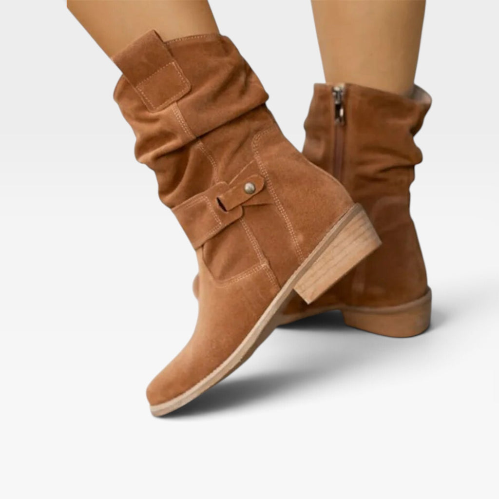 Women's Suede Comfort Ankle Boots