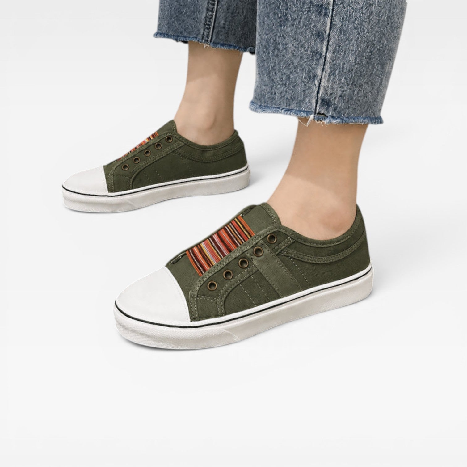 Women's Slip On Trainers – Comfortable Closed Toe Everyday Sneakers