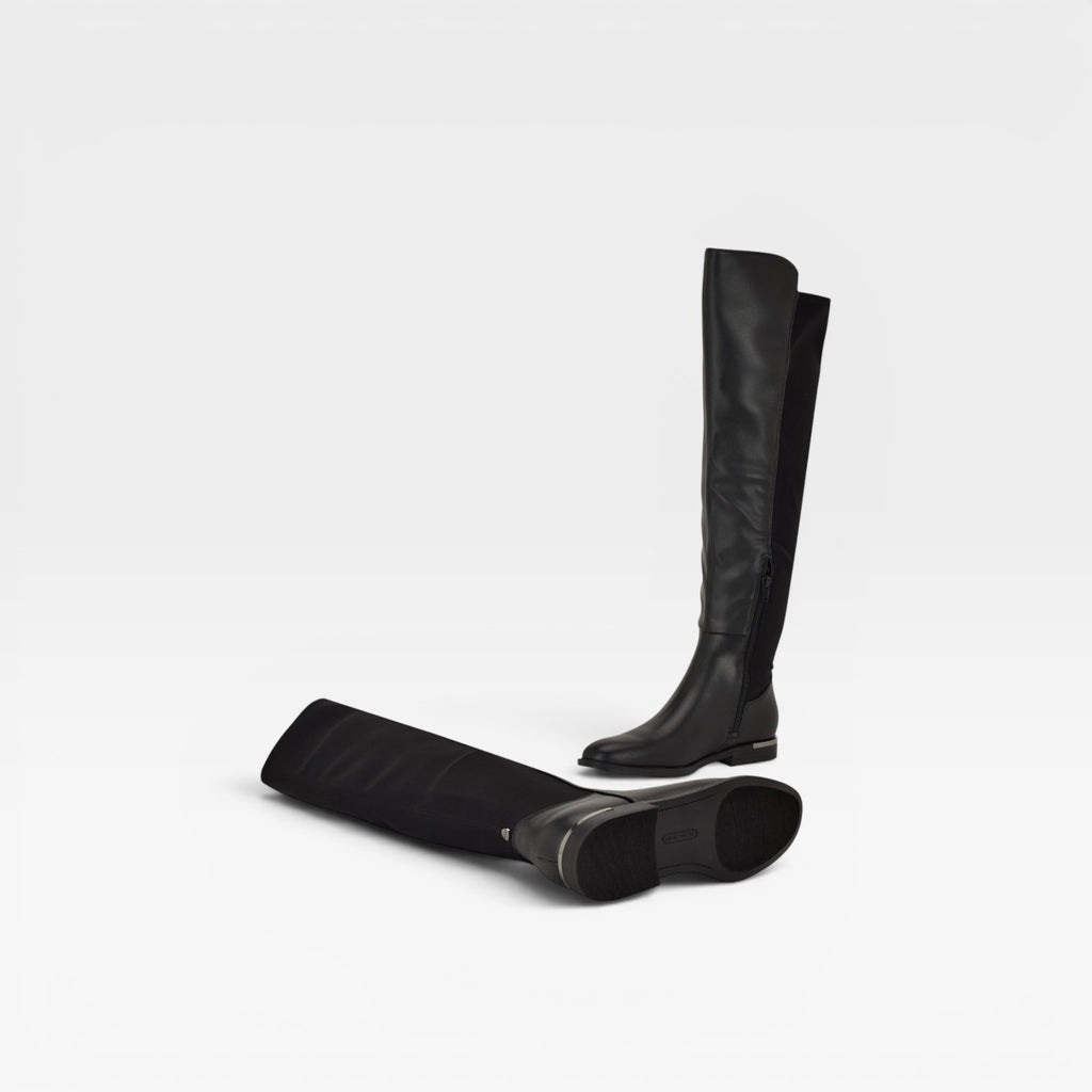 Bottes stretch au-dessus du genou pour femmes – Style plat élégant pour le quotidien et les occasions spéciales  