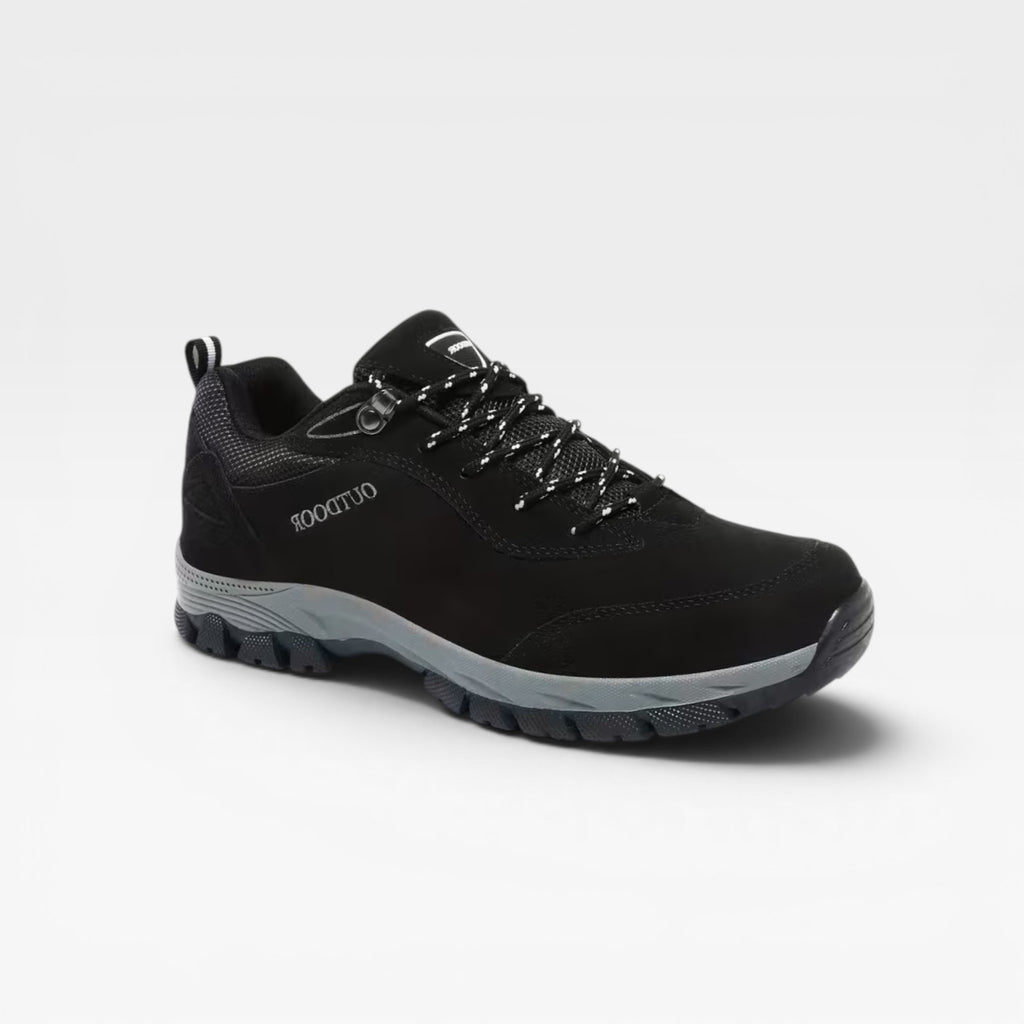 Men's Outdoor Walking Shoes – Suede Lace Up Comfortable Hiking Trainers