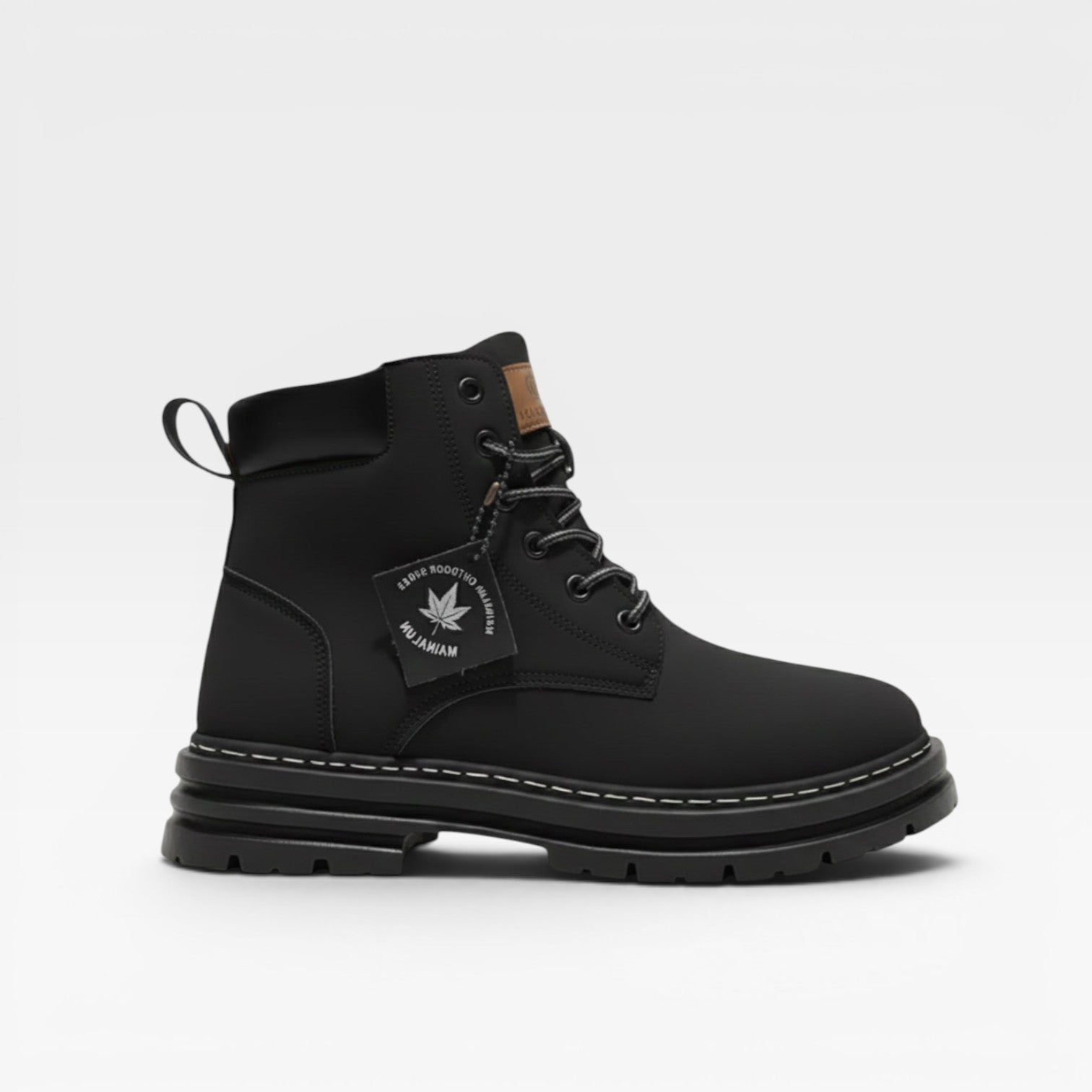 Men's Italian Style Leather Alpine Boots – Rugged Lug Sole Mountain Boots