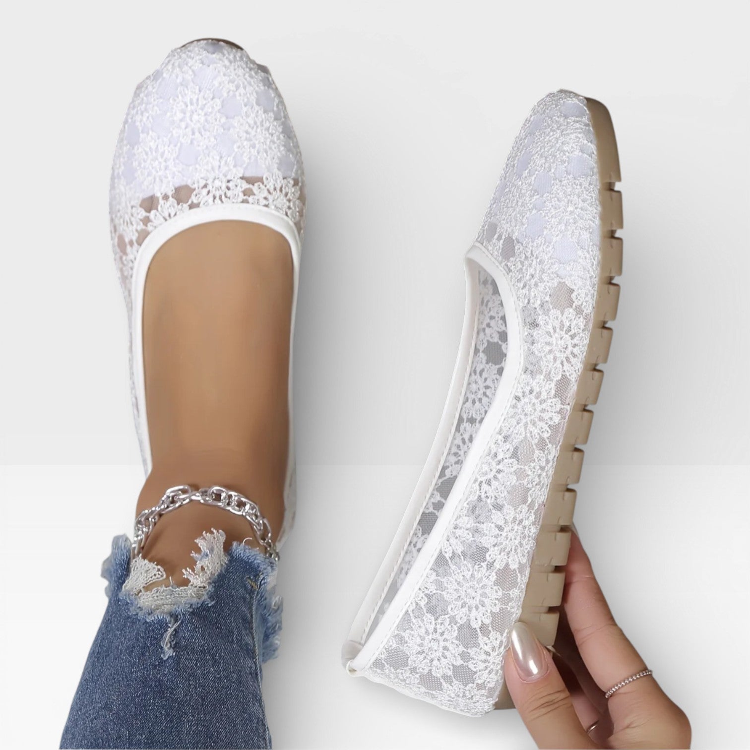 Women’s Comfortable Mesh Ballet Flats for Spring