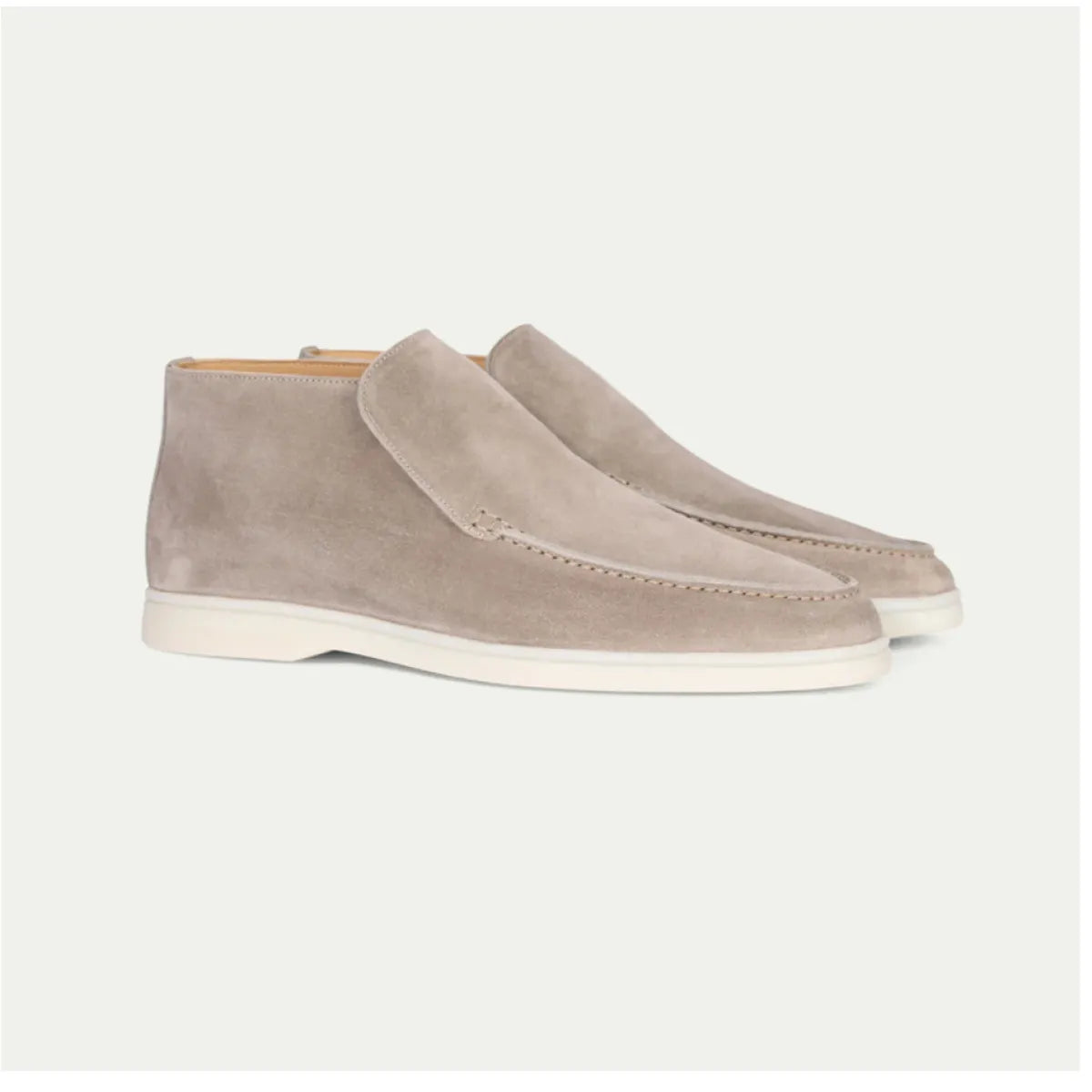 Men's Classic Suede Loafer Boots – Comfortable Slip-On Fit