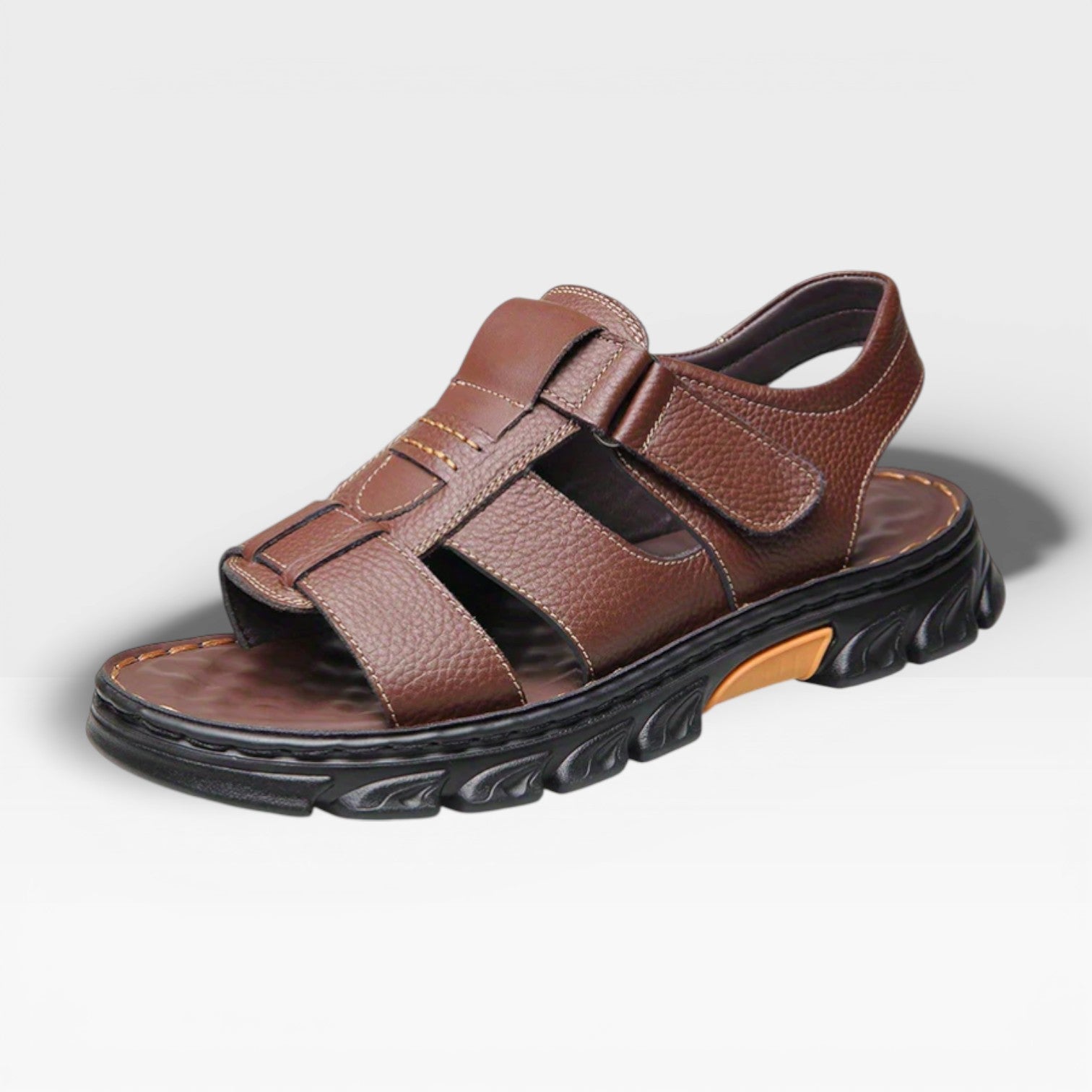 Men’s Soft Sole Leather Sandals for Summer Wear