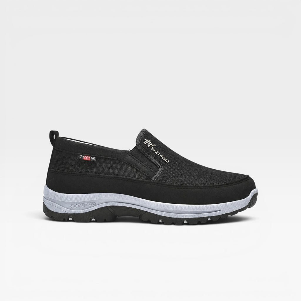 Chaussures de sport outdoor à enfiler pour hommes – Chaussures de marche confortables et rembourrées  