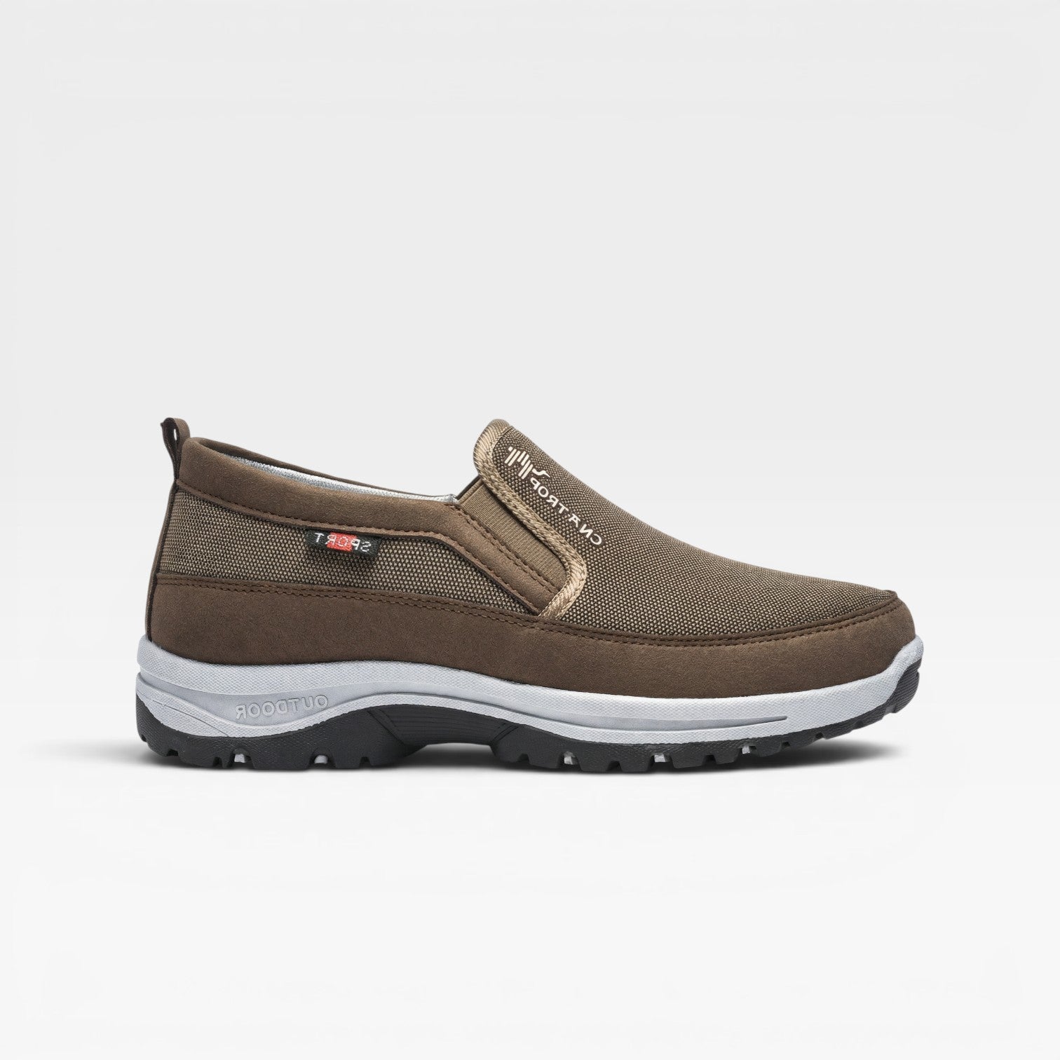 Chaussures de sport outdoor à enfiler pour hommes – Chaussures de marche confortables et rembourrées  