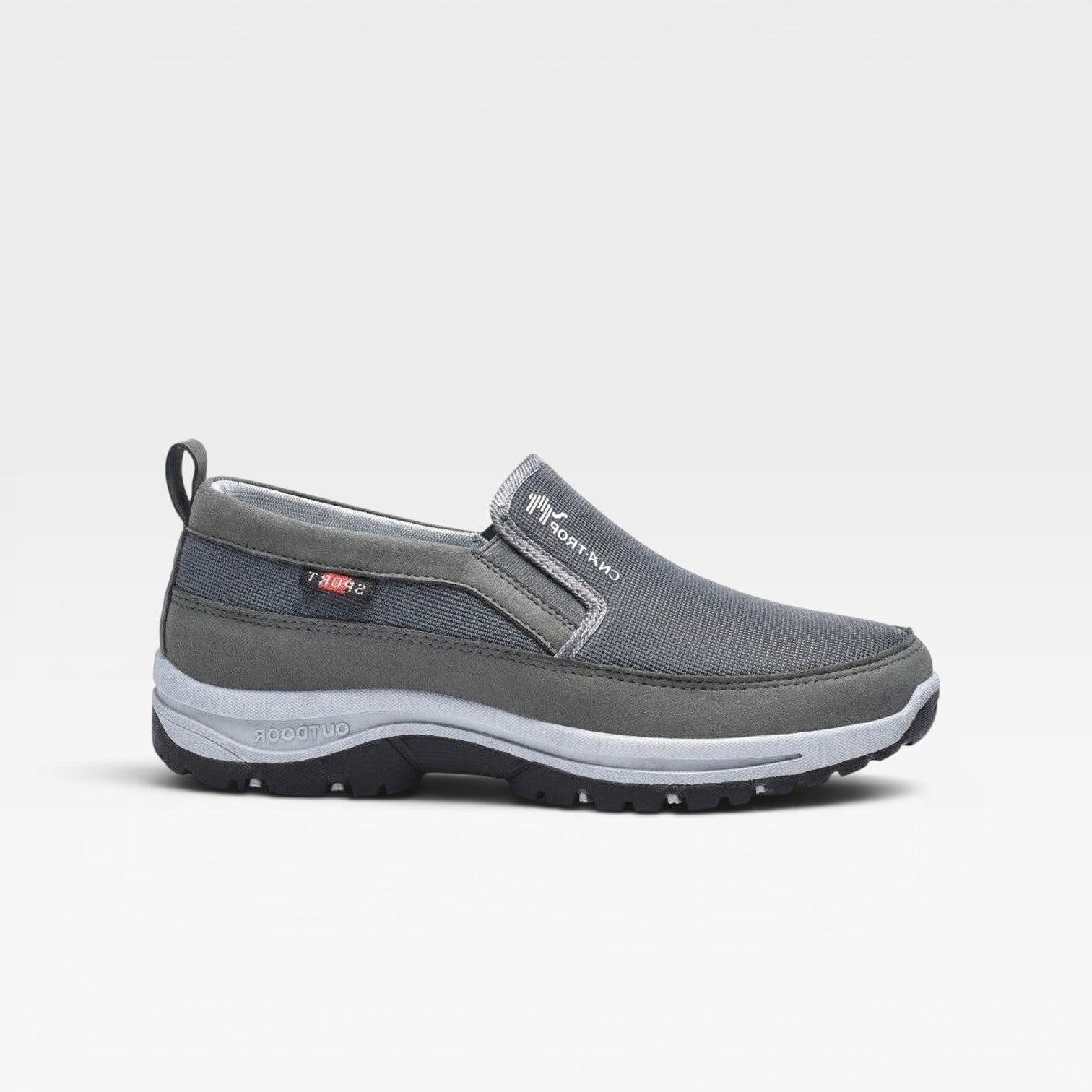 Chaussures de sport outdoor à enfiler pour hommes – Chaussures de marche confortables et rembourrées  