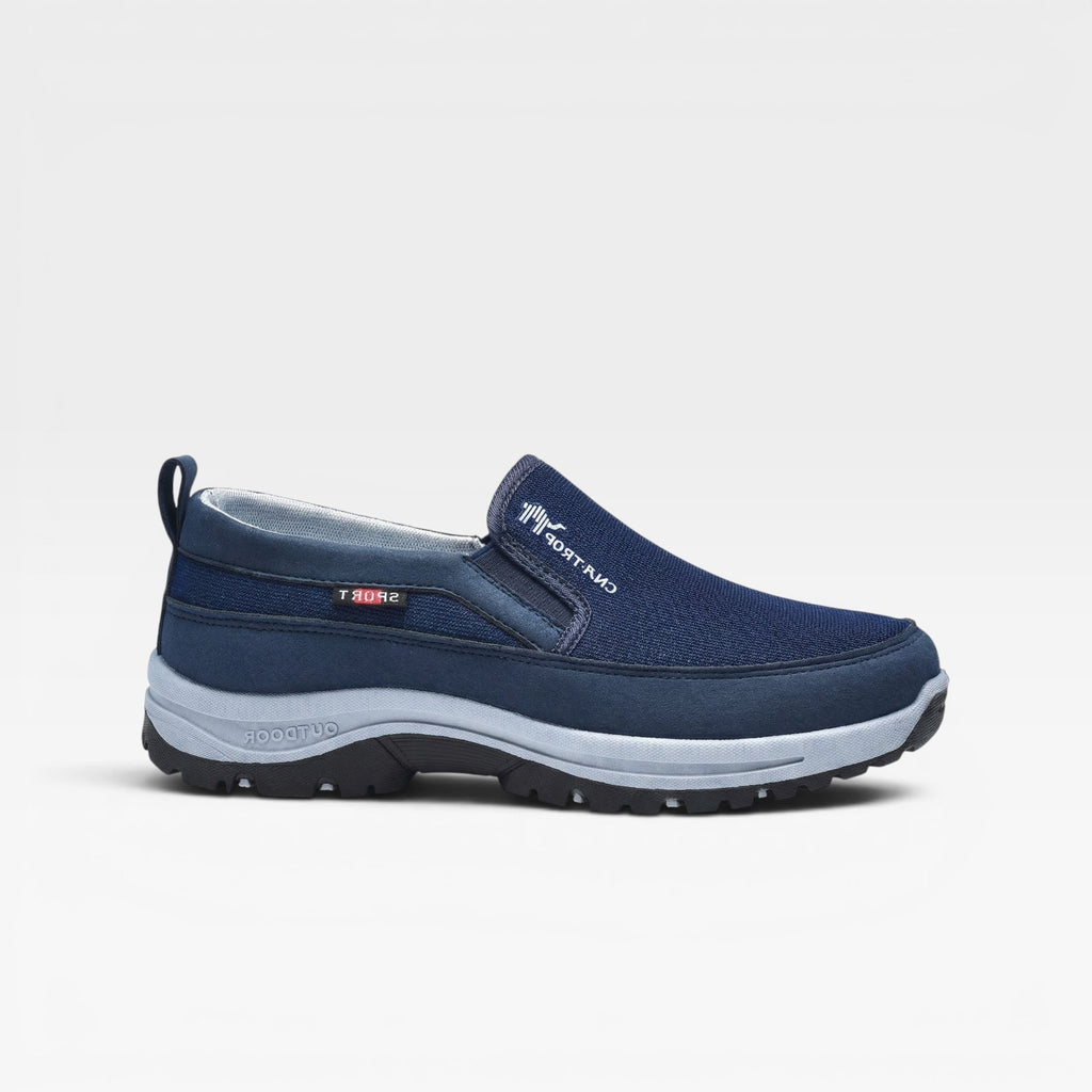 Chaussures de sport outdoor à enfiler pour hommes – Chaussures de marche confortables et rembourrées  