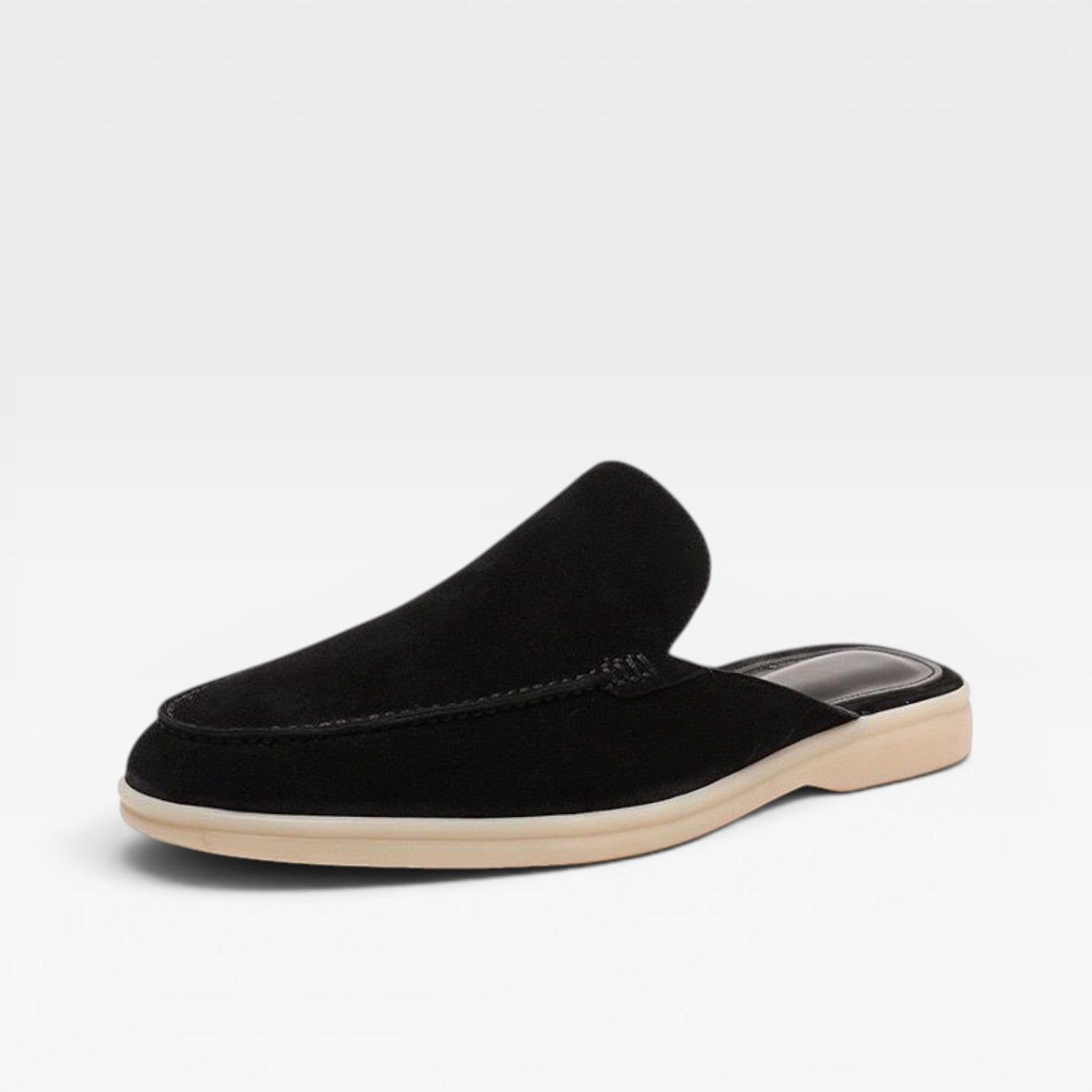 Men's Suede Mules – Backless Slip On Loafers Smart Casual Slides