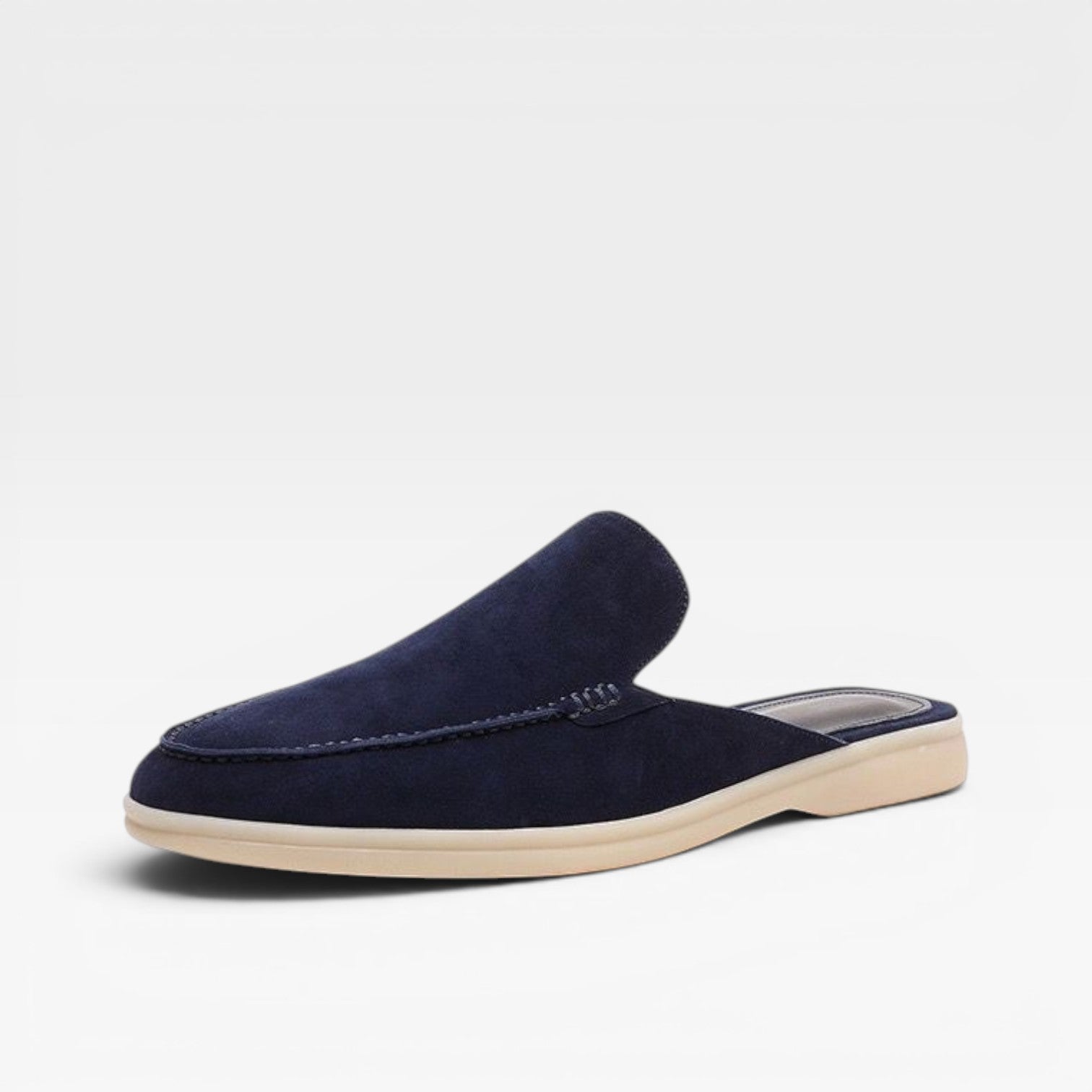 Men's Suede Mules – Backless Slip On Loafers Smart Casual Slides