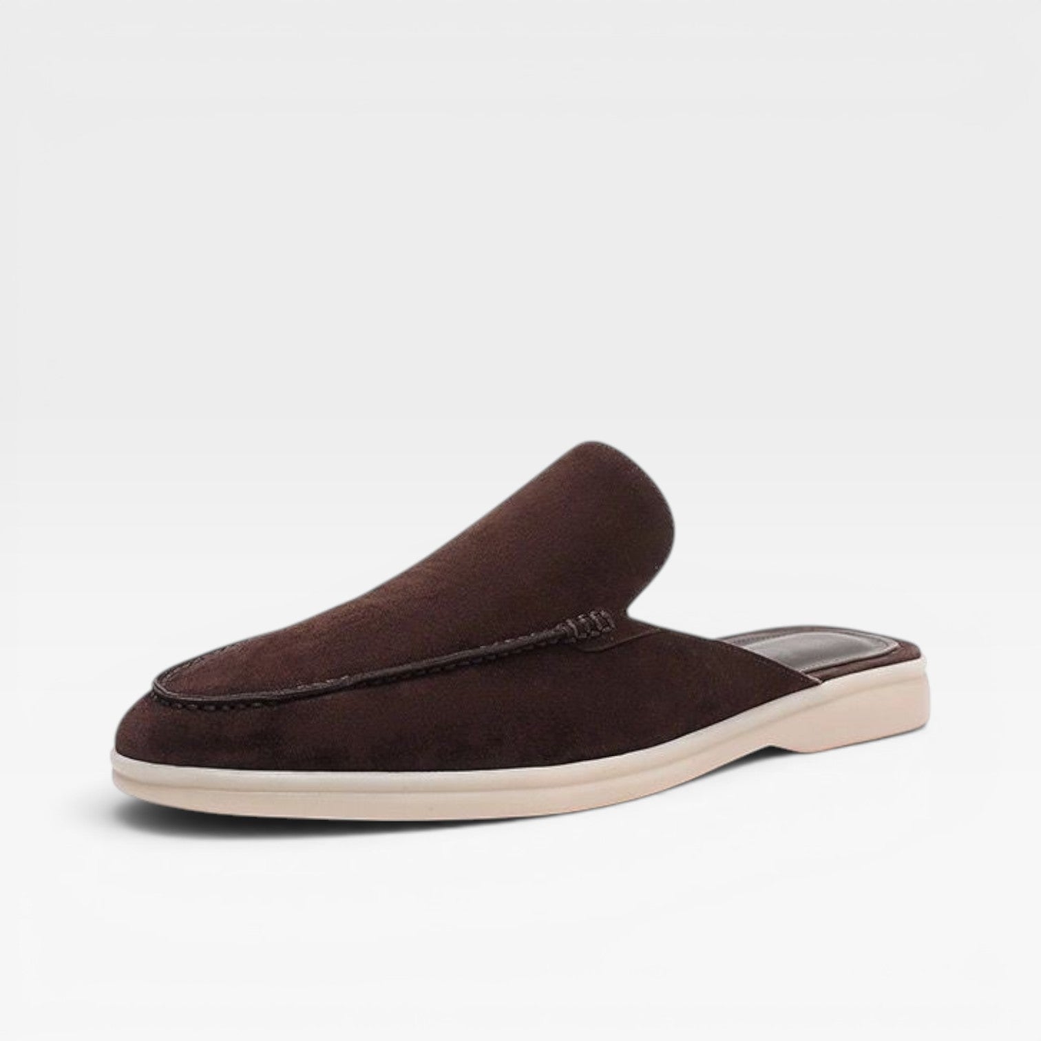 Men's Suede Mules – Backless Slip On Loafers Smart Casual Slides