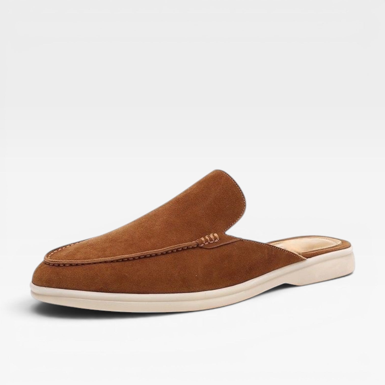 Men's Suede Mules – Backless Slip On Loafers Smart Casual Slides