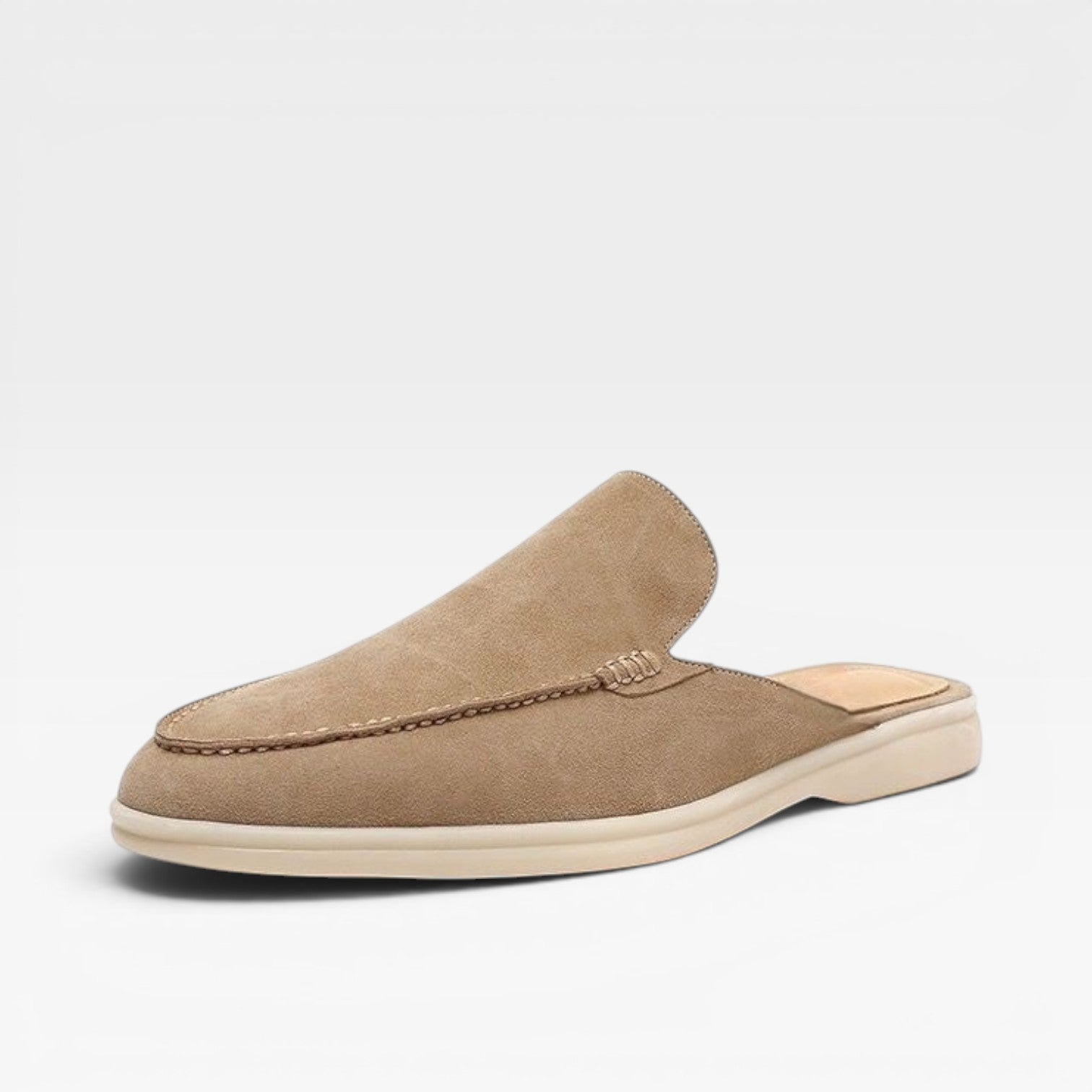 Men's Suede Mules – Backless Slip On Loafers Smart Casual Slides