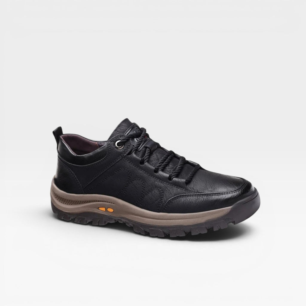 Chaussures en cuir pour hommes – Chaussures de marche décontractées confortables et rembourrées pour tous les jours