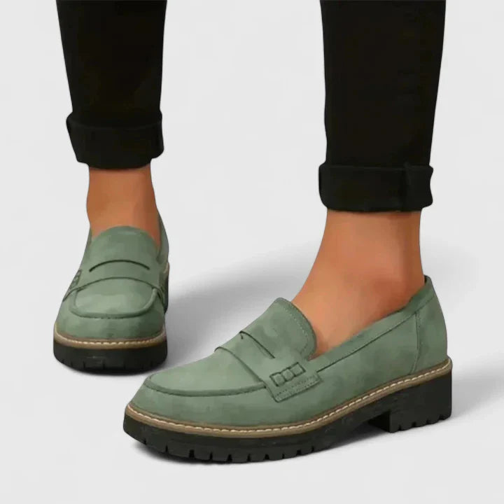 Women’s Slip On Loafers Suede Look Comfortable Walking Shoes