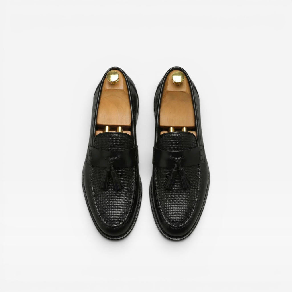Men's Leather Tassel Loafers – Classic Slip On Smart Dress Shoes