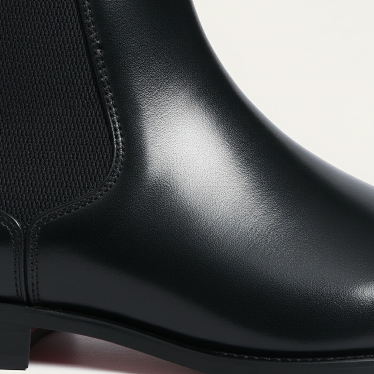 Men's Leather Chelsea Boots – Cap Toe Elastic Panel Pull Tab Ankle Boots
