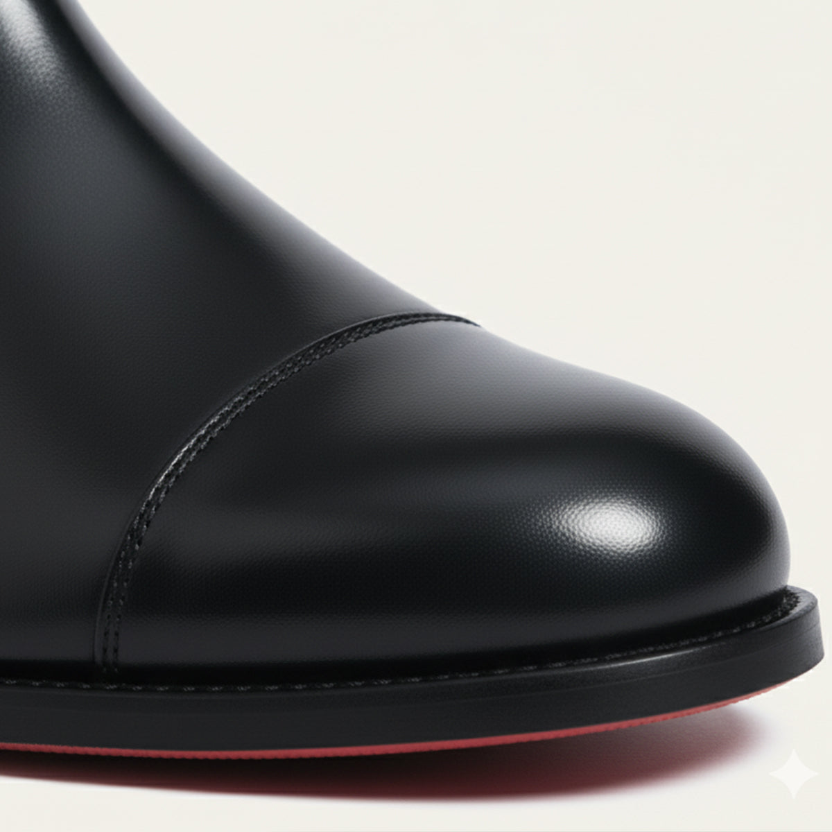 Men's Leather Chelsea Boots – Cap Toe Elastic Panel Pull Tab Ankle Boots