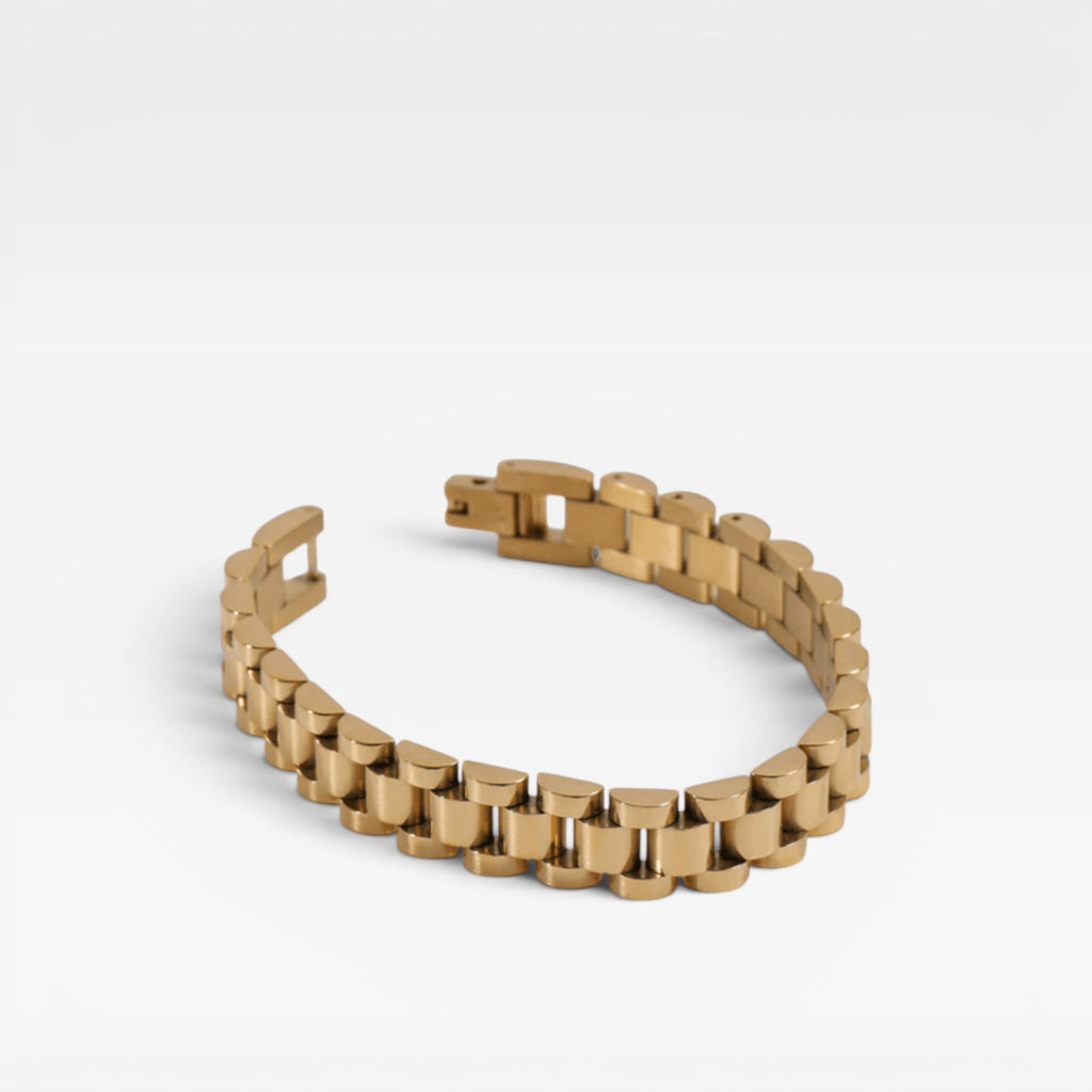 Women's Chunky Chain Anklet – Bold Gold Silver Watch Band Ankle Bracelet